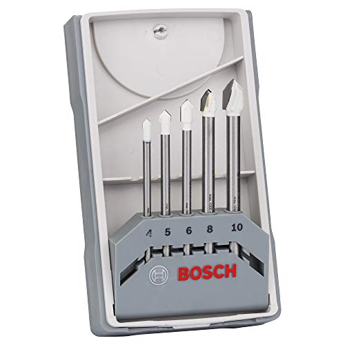 Bosch Professional - Juego de 5 brocas para azulejos CYL-9 Ceramic 4,0; 5,0; 6,0; 8,0; 10,0 mm