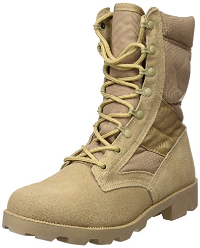 Botas de Piel de Ante para Hombre, diseño de Camuflaje del ejército Estadounidense, Color Caqui