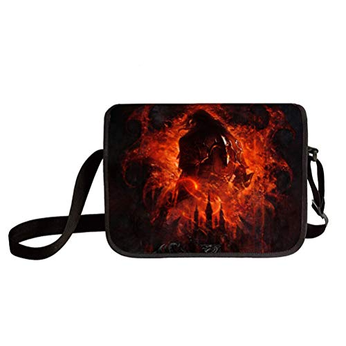 Castlevania Luz Elegante Bolsa de Hombro múltiples Bolsillo trasrosbody Bag clásico básico de la Bolsa de Crossbody Activo Casual Bolsas de Mensajero de Viaje Bolsa de Mensajero Niños