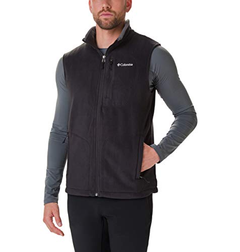 Columbia Fast Trek Chaleco Polar, Hombre, Negro, XXL