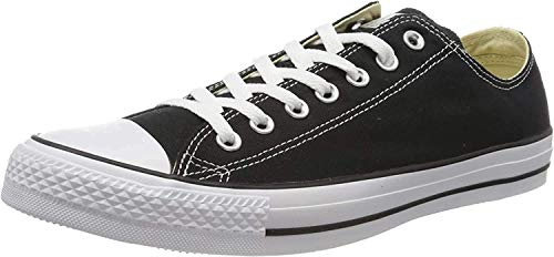 Converse Chuck Taylor All Star Ox, Zapatillas Unisex Adulto, Negro (Black/White), 45 EU