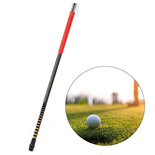 DAUERHAFT Herramienta de Entrenamiento de Golf Barniz para Hornear de Metal de Goma Palo de práctica de Swing de Golf, para golfistas Profesionales(Professional Edition)