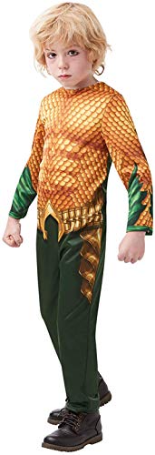 DC Comics - Disfraz de Aquaman para niños, infantil 5-6 años (Rubie's 641328-M)