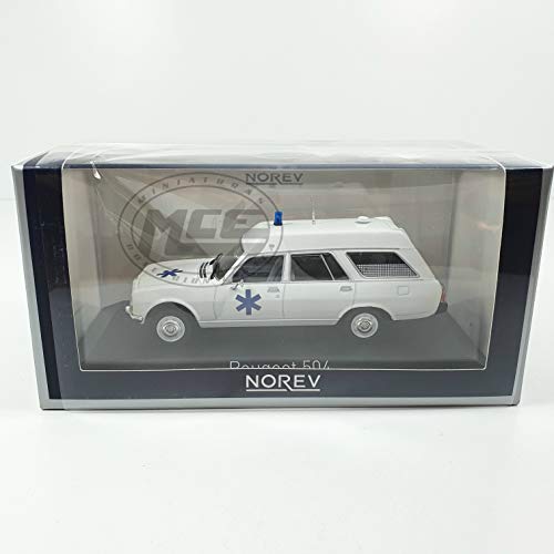 Desconocido 1/43 Coche Car Ambulancia Peugeot 504 Break Ambulance 1979 NOREV