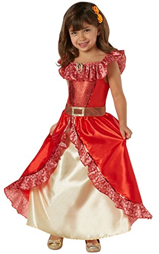 Disney - Disfraz de Elena de Avalor Deluxe para niña, infantil 3-4 años (Rubie's 630038-S)