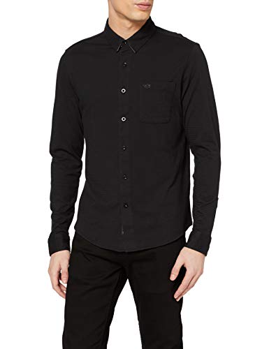 Dockers Alpha 360 Button Up Camisa Casual, Negro (Pirate Black 0041), XXL para Hombre