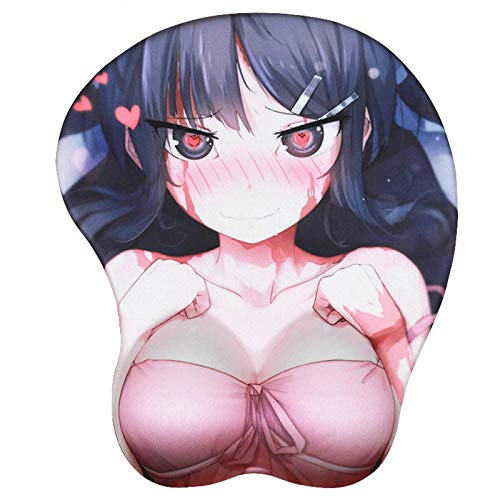 DSXL 3D Sexy Reposamuñecas Alfombrilla para ratón Alfombrilla para busto Pecho Alfombrilla para hombre Regalo Teclado Cojín PC Juego de teléfono móvil Sylvie Otaku Regalo