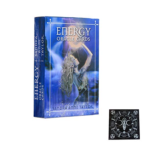 Energy Oracle Cards Tarot Card Game For Party Naipes Mesa Cubierta Juegos de Mesa Orientación Adivinación Destino Entretenimiento,Board Game,with Tablecloth