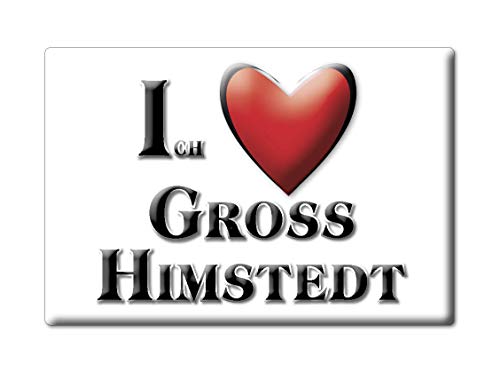 Enjoymagnets GROß HIMSTEDT (NI) Souvenir IMANES DE Nevera Alemania Niedersachsen IMAN Fridge Magnet Corazon I Love