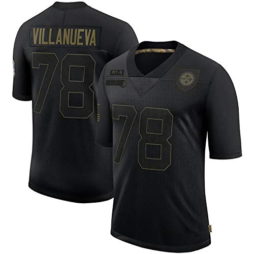 ERPA Camiseta de Alějandro Villǎnueva, Camiseta de fútbol Americano de Stěeler para Hombre, Camiseta de Rugby de Salute To Service Limited Player 2020, Sudadera Personalizada-L