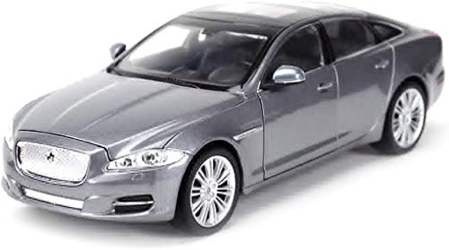 Escala de fundición a presión de aleación de juguete Jaguar XJ Presofundido modelo en miniatura de coches - modelo de simulación de los niños de vehículo Vehículo de motor Playset - escala 1:24, gris