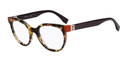 FENDI Brillengestelle Fd 0131/Mfx/49 Monturas de gafas, Multicolor (Mehrfarbig), 49.0 para Mujer