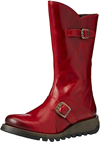 Fly London Mes 2, Botas Chukka Mujer, Rojo (Red 001), 36 EU