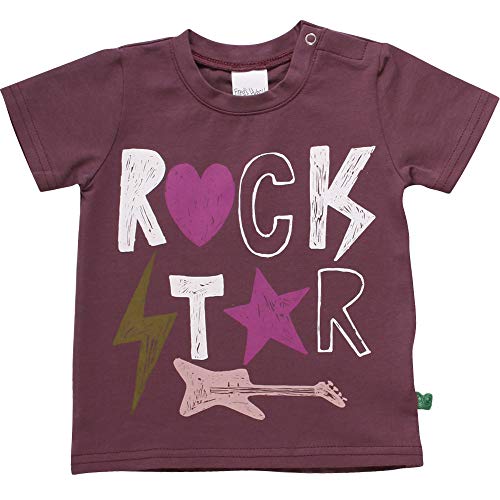 Fred's World by Green Cotton Star Rock S/s T Girl Baby Camiseta, Morado (Plum Purple 019231101), 74 para Bebés