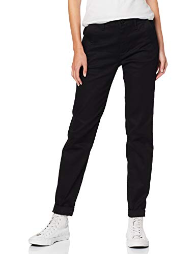 G-STAR RAW Bronson Mid Waist Skinny Chino Pantalones, Negro (Raw Pressed 6960-5185), W32/L30 (Talla del Fabricante: 32W / 30L) para Mujer