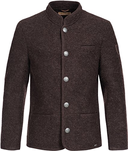 Giesswein Jonas Chaqueta para Hombre, Marrón (dunkelbraun 275), Medium (Fabricante: 52)