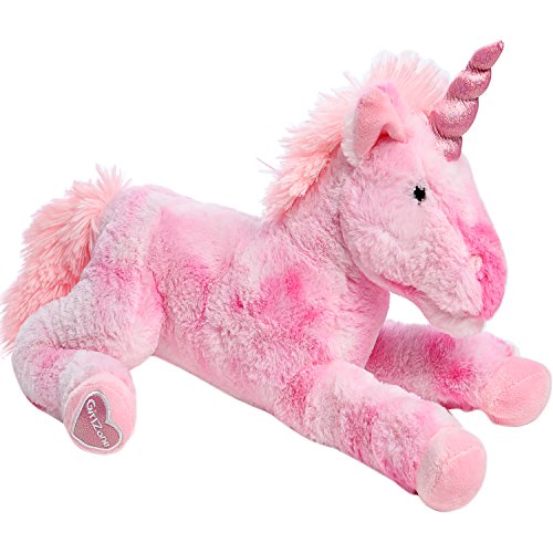 GirlZone Regalos para Niñas - Unicornios para Niñas - Peluche Unicornio Rosa, 40cm - Suave y Delicado Unicornio Peluche 3 a 12 años