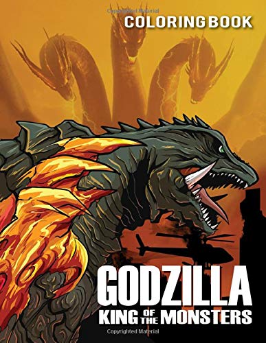 Godzilla Coloring Book: Great Coloring Book With 50 Exclusive Images