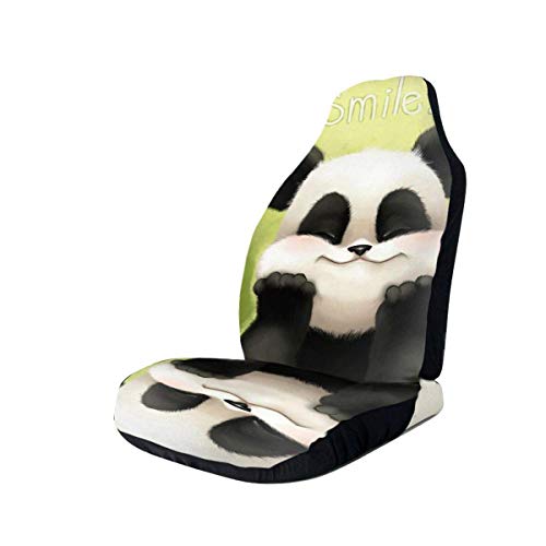 Guduss Car Seat Covers Cute Pandas Printed Car Seat Covers Front Seats Fit Most Car, Truck, SUV Or Van-45