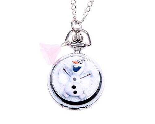 Happy Snowman, reloj de bolsillo con muñeco de nieve, colgante de muñeco de nieve, collar de muñeco de nieve, reloj de cadena, joyería de plata vintage, joyería artística, colgante de moda,