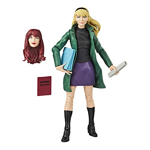 Hasbro Marvel Legends Series Spider-Man - Figura de acción Coleccionable Gwen Stacy de 15,24 cm, colección Retro