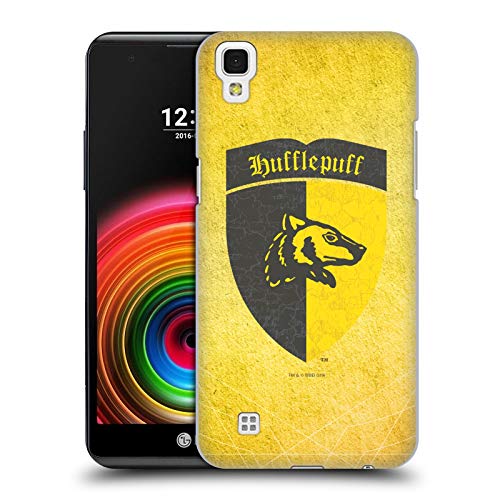 Head Case Designs Oficial Harry Potter Hufflepuff Crest Sorcerer's Stone I Carcasa rígida Compatible con LG X Power