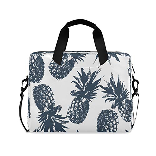 HMZXZ Funda para ordenador portátil con diseño de frutas y piña, para computadora de 13, 14, 15,6 pulgadas, maletín de transporte para trabajo escolar