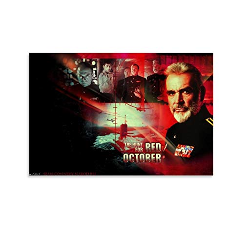 Homrkey Póster para niños caza de octubre rojo de la película regalos colección a granel 40 x 60 cm