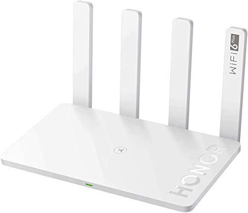 HONOR Router 3 WiFi 6+ 3000Mbps Enrutador de Cable Inalámbrico WiFi Ethernet de Doble Núcleo de 2,4GHz 4 Puertos LAN, Amplificador Wi-Fi Control Parental Intuitivo (Uso Doméstico)
