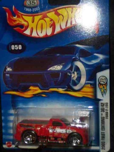 Hot Wheels 2003-050 First Editions 38/42 RED Ford F-150 Highway 35 1:64 Scale by Hot Wheels