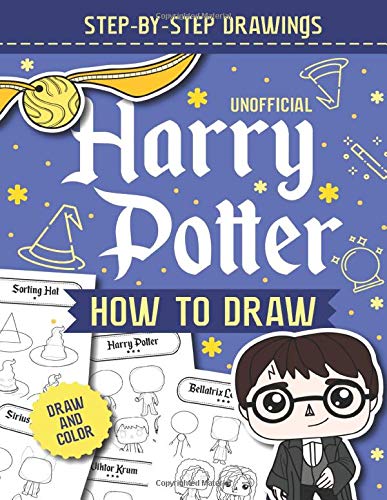 How To Draw Harry Potter: Harry Potter Drawing and Coloring Book For Teens and Adults