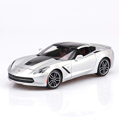 HTD Escala 1/18 Chevrolet Corvette Die-Cast Car Model - Simulación de aleación Modelo de Coche de Juguete decoración, niños en Navidad