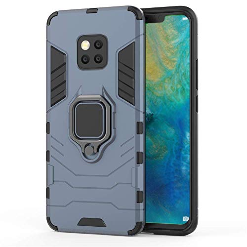 Huawei Mate 20 Pro Funda, CHcase 2in1 Armadura Combinación A Prueba de Choques Escudo Cáscara Dura PC + TPU con Soporte Magnetic Car Mount Case Cover para Huawei Mate 20 Pro -Black Plus Gray