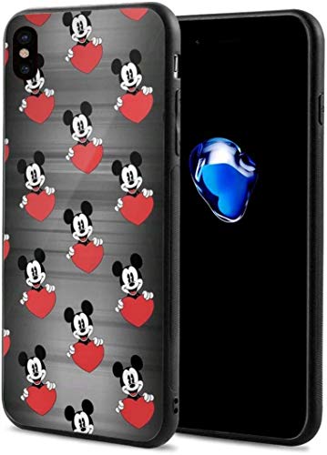 iPhone X Case - Mickey Mouse Love Phone Case Compatible with iPhone XS/iPhone X New Year 2021