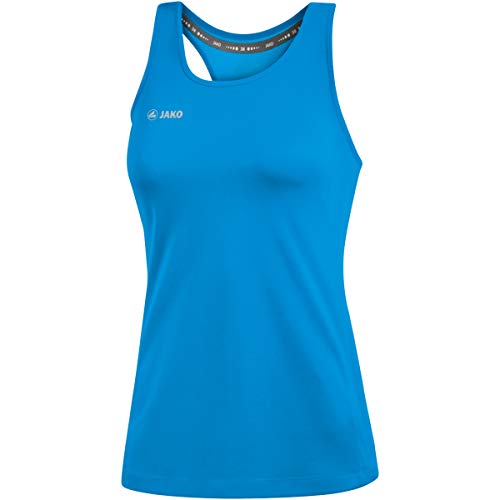 JAKO Run 2.0 - Camiseta de Tirantes para Mujer, Color Azul, Talla 36