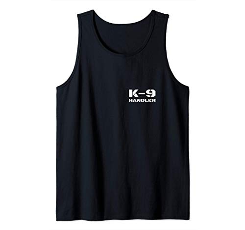 K-9 Handler K9 Police Dog Trainer Unidad Canina Texto Camiseta sin Mangas