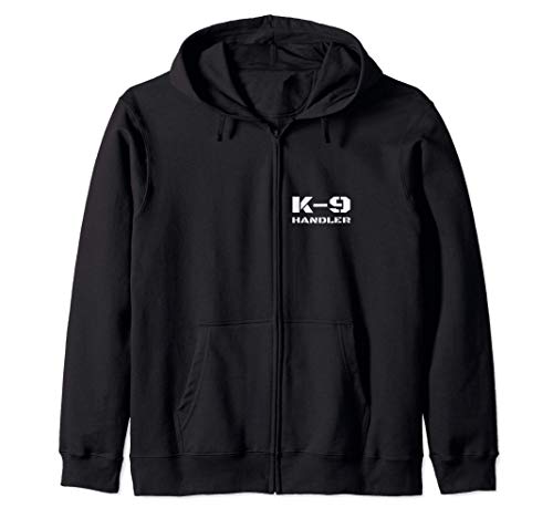 K-9 Handler K9 Police Dog Trainer Unidad Canina Texto Sudadera con Capucha