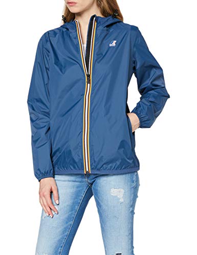 K-Way K005IF0, Chaqueta Impermeable para Mujer, Azul (Azule Deep), X-Small (Talla del fabricane: 9)