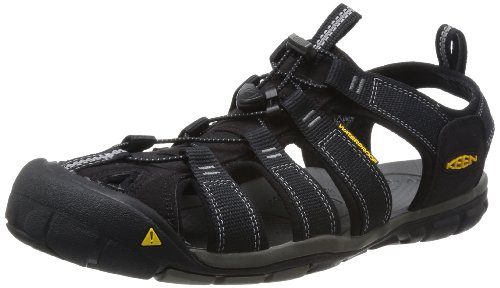 Keen CLEARWATER CNX M-RAVEN /BURNT HENNA - Sandalias de material sintético hombre, Black-Gargoyle, 43