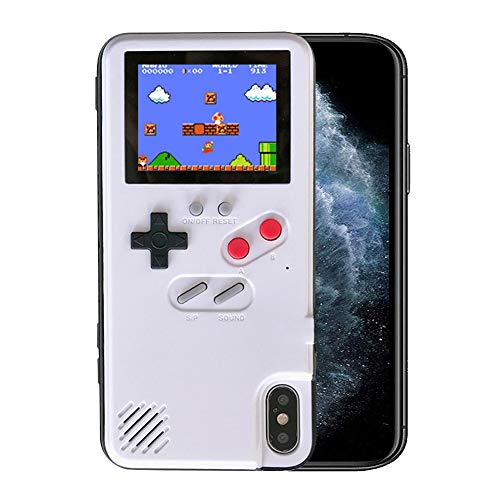 Kesv Gameboy Funda para Phone,Retro 3D Gameboy Design Style Funda de Silicona con 36 Juegos Peque?os, Pantalla a Color, para Samsung Galaxy S10