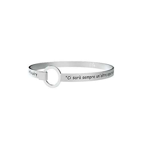 Kidult Life Collection - Pulsera de acero con texto en italiano  «Ci sarà sempre...» (idioma español no garantizado)231688