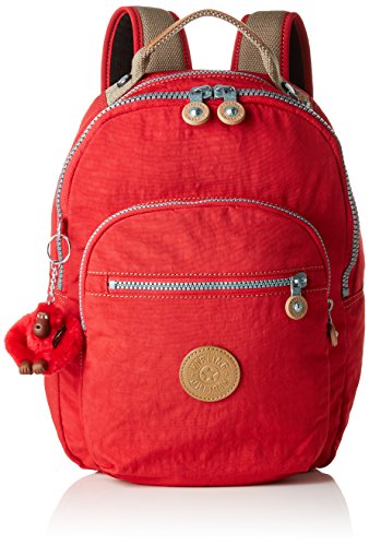 Kipling CLAS SEOUL S Mochila con Compartimento para Tableta, 10 litros, Rojo (True Red C)