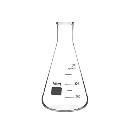 LBWT Espesar 300 Ml del Frasco De Erlenmeyer, Frasco Cónico De Cristal, Duradero Cristalería De Laboratorio, Experimento Equipo Químico, De Escala Transparente, De Alta Temperatura De La Resistencia