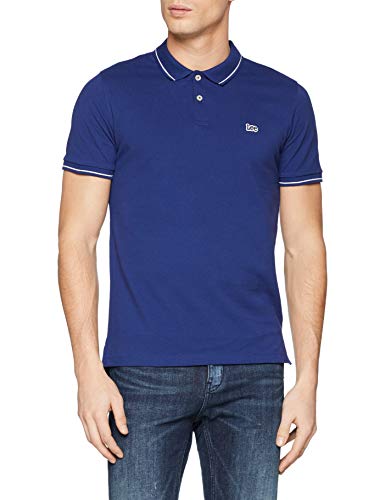 Lee Pique Polo, Azul (Blueprint Lh), X-Large para Hombre