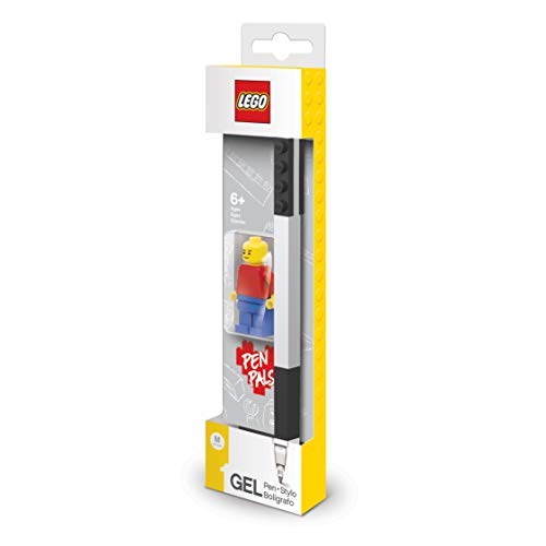 Lego - Bolígrafo de Gel Negro con Mini Figura