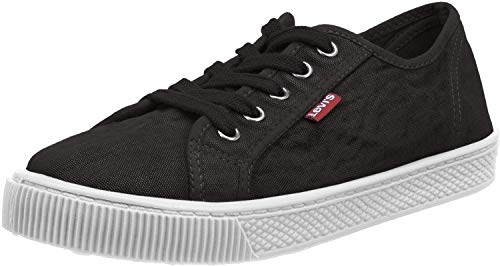 Levi's Malibu Beach S, Zapatillas para Mujer, Negro (Regular Black 59), 37 EU