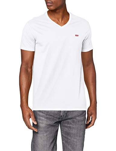 Levi's Orig Hm Vneck Camiseta, White (White 0000), X-Large para Hombre