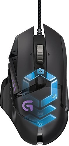 Logitech Proteus Spectrum - Ratón para Gaming con RGB Ajustable y 11 Botones programables, Negro (Reacondicionado)