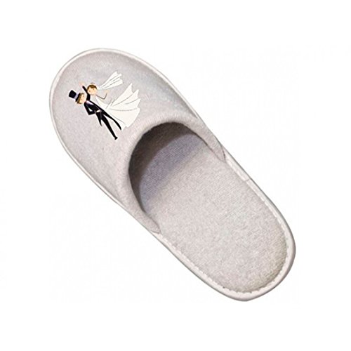 Lote de 20 Pares de Zapatillas de Estar por Casa Pantuflas Personalizadas Detalle DE Boda - Personalización incluida!