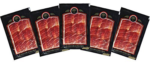 Lote Jamón Ibérico 5 Sobres de 100gr. Envasado al vacío.